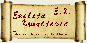 Emilija Kamaljević vizit kartica